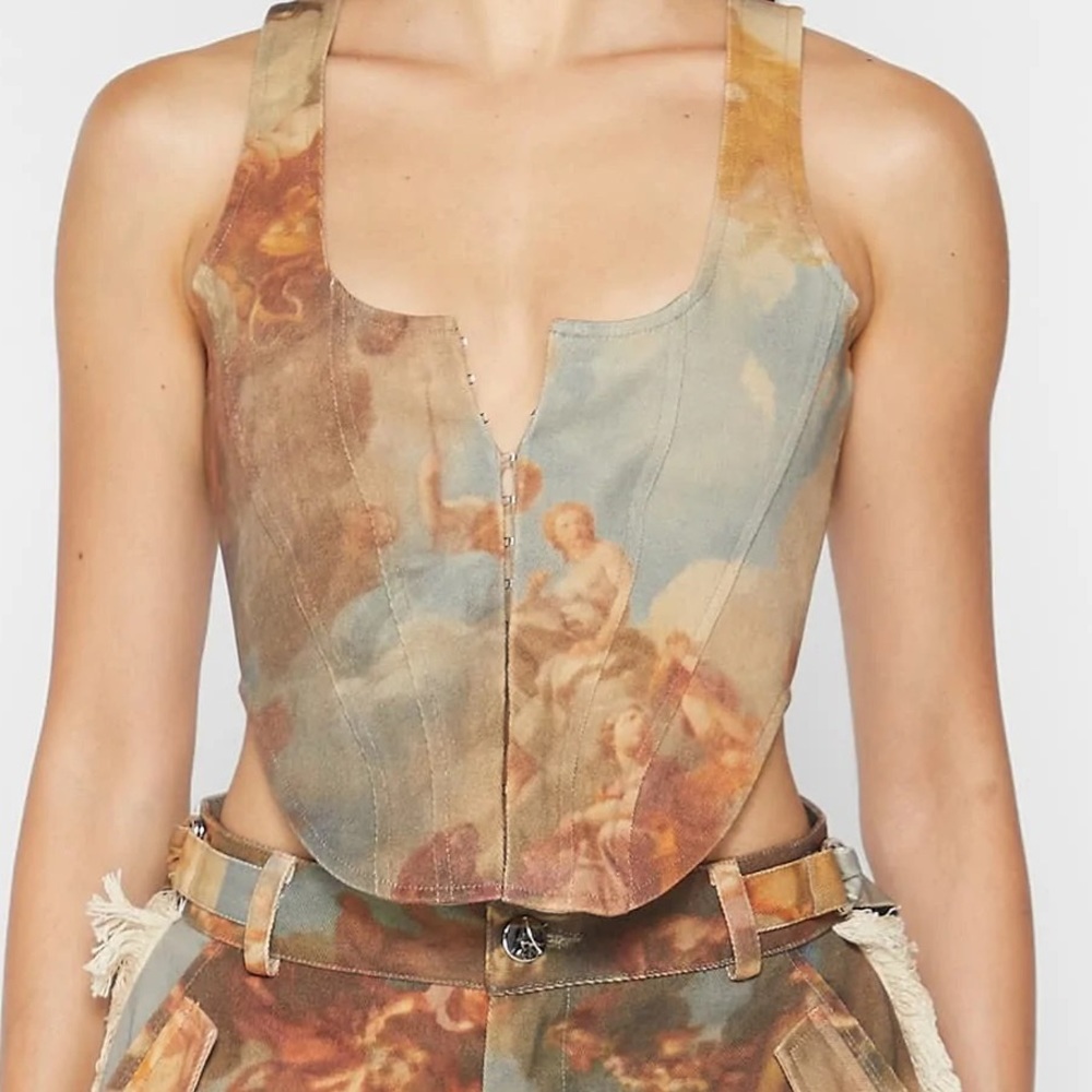 Art Design Corset Top